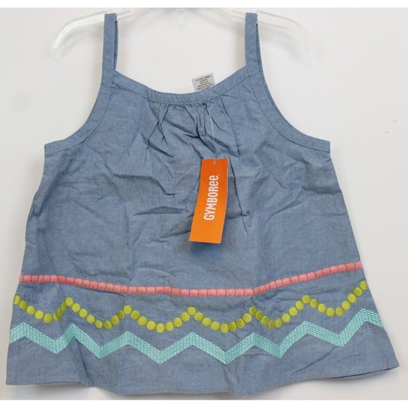 NEW 2014 Gymboree Desert Dreams Tank Top sz 7 A-Line Blouse Embroidered Geometri - Picture 1 of 5